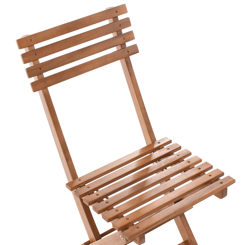 Caféset utomhus Fällbar Solarolo Akaciaträ - Brun - Utemöbler - Balkong - Balkongmöbler - Balkonggrupp & balkongset