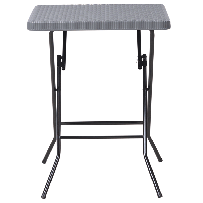 Caféset utomhus Fällbar Trappeto - Grå/Svart - Utemöbler - Balkong - Balkongmöbler - Balkonggrupp & balkongset