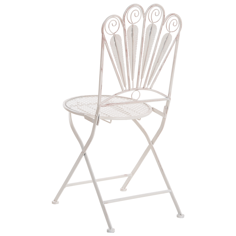 Caféset utomhus Fällbar Pavia Järn - Vit - Utemöbler - Balkong - Balkongmöbler - Balkonggrupp & balkongset