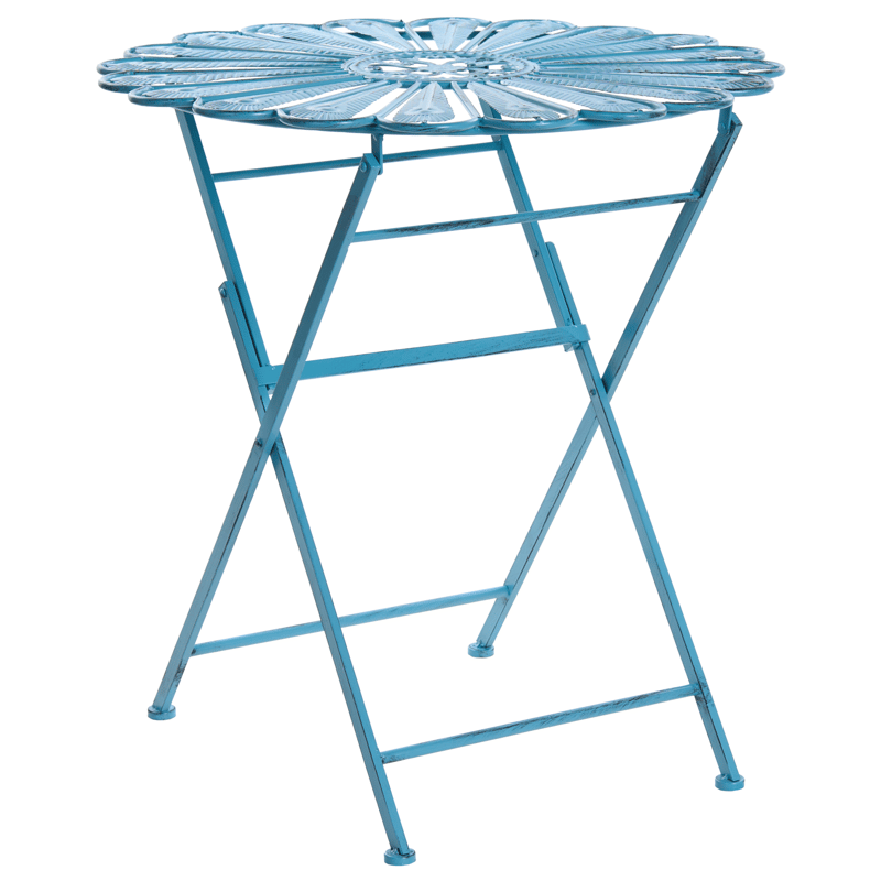 Caféset utomhus Fällbar Pavia Järn - Blå - Utemöbler - Balkong - Balkongmöbler - Balkonggrupp & balkongset