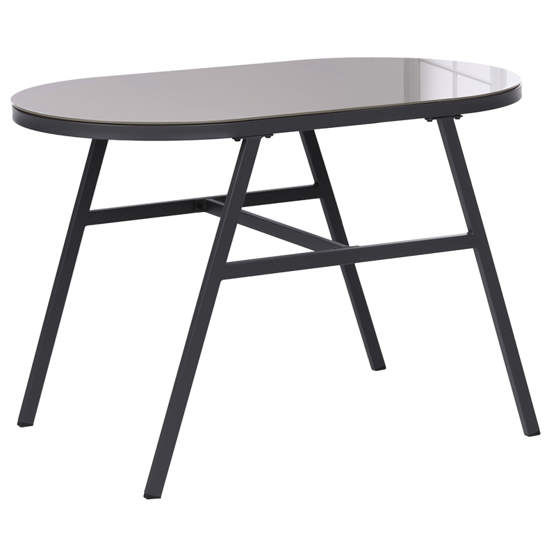 Caféset utomhus Muros Stål - Grå/Beige - Utemöbler - Balkong - Balkongmöbler - Balkonggrupp & balkongset