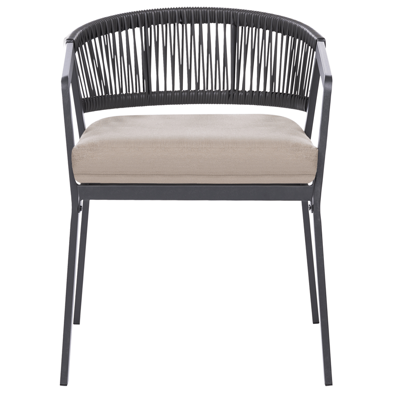 Caféset utomhus Muros Stål - Grå/Beige - Utemöbler - Balkong - Balkongmöbler - Balkonggrupp & balkongset