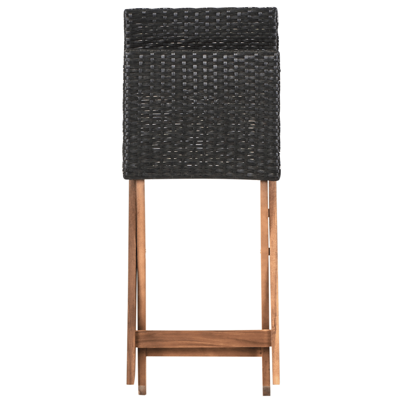 Caféset utomhus Rivarotta Akaciaträ - Brun/Svart - Utemöbler - Balkong - Balkongmöbler - Balkonggrupp & balkongset