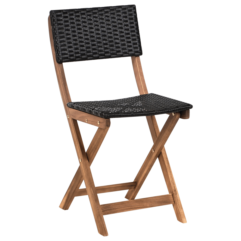 Caféset utomhus Rivarotta Akaciaträ - Brun/Svart - Utemöbler - Balkong - Balkongmöbler - Balkonggrupp & balkongset