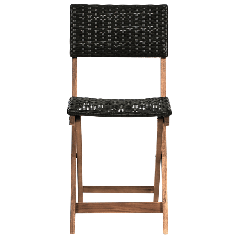 Caféset utomhus Rivarotta Akaciaträ - Brun/Svart - Utemöbler - Balkong - Balkongmöbler - Balkonggrupp & balkongset