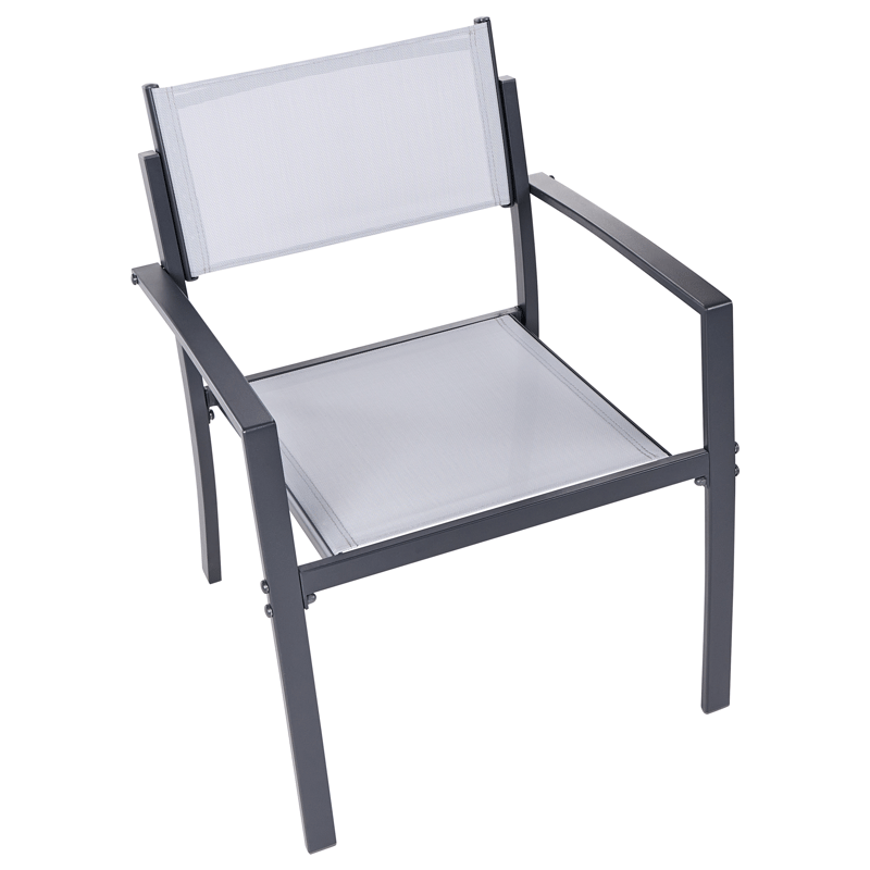 Caféset utomhus Tavoleto Stål - Grå - Utemöbler - Balkong - Balkongmöbler - Balkonggrupp & balkongset