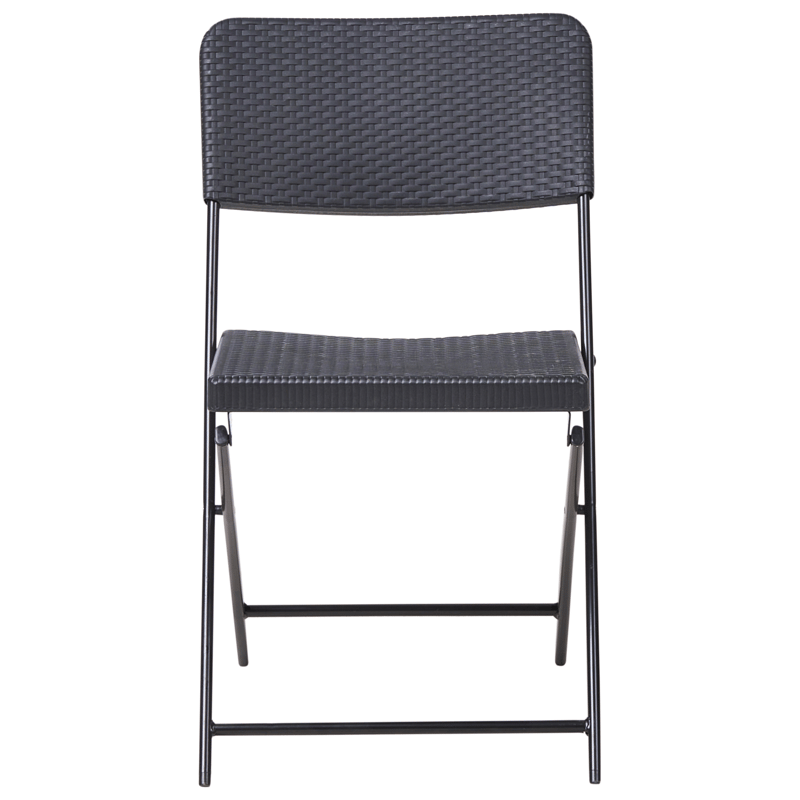 Caféset utomhus Trappeto - Svart - Utemöbler - Balkong - Balkongmöbler - Balkonggrupp & balkongset