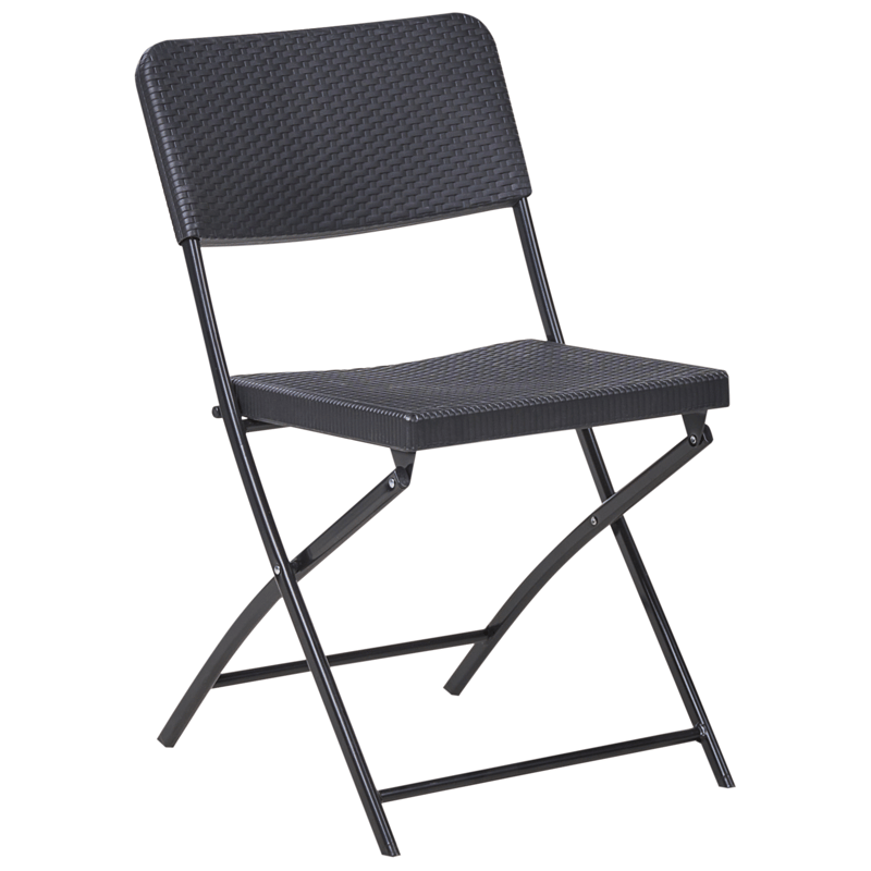 Caféset utomhus Trappeto - Svart - Utemöbler - Balkong - Balkongmöbler - Balkonggrupp & balkongset