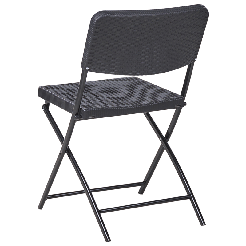 Caféset utomhus Trappeto - Svart - Utemöbler - Balkong - Balkongmöbler - Balkonggrupp & balkongset