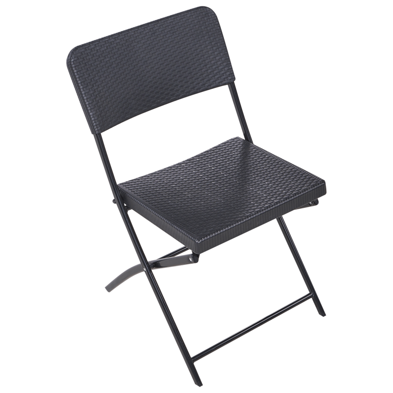 Caféset utomhus Trappeto - Svart - Utemöbler - Balkong - Balkongmöbler - Balkonggrupp & balkongset