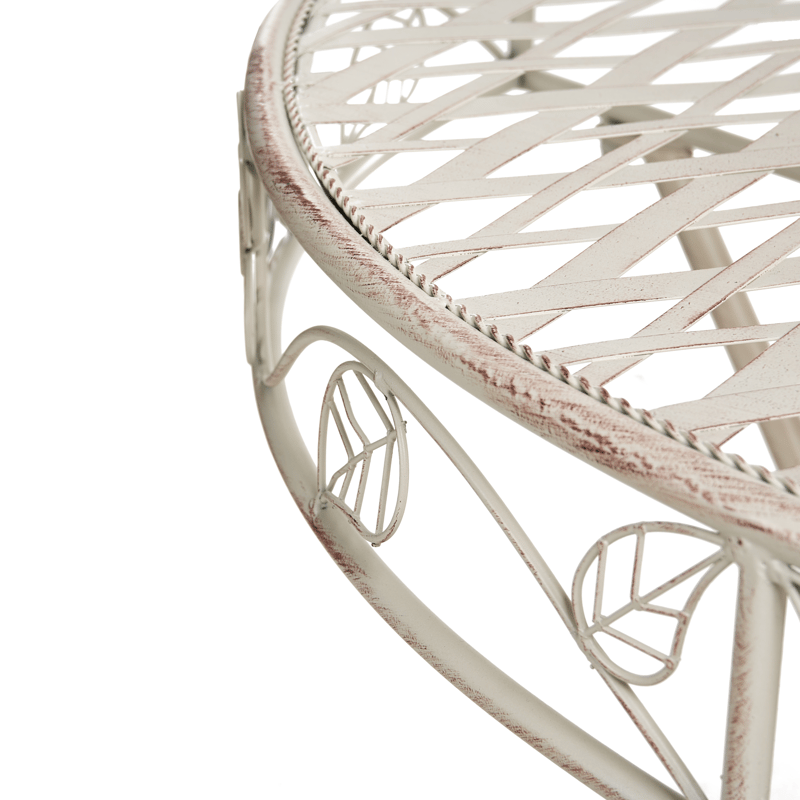 Caféset utomhus Yaviza Järn - Beige - Utemöbler - Balkong - Balkongmöbler - Balkonggrupp & balkongset