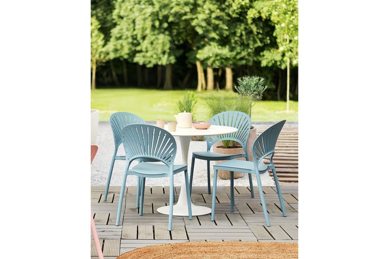 Casarano Matstol Utomhus - Blå - Utemöbler - Balkong - Balkongmöbler - Balkongstol