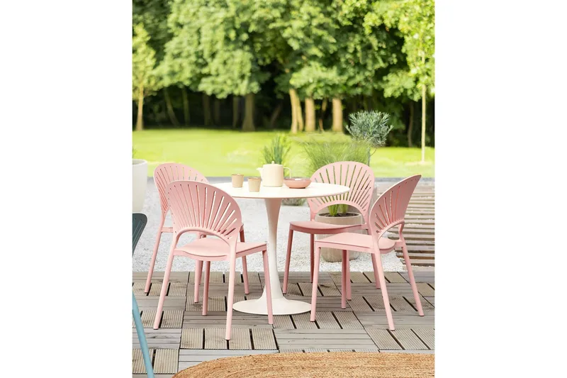 Casarano Matstol Utomhus - Rosa - Utemöbler - Balkong - Balkongmöbler - Balkongstol