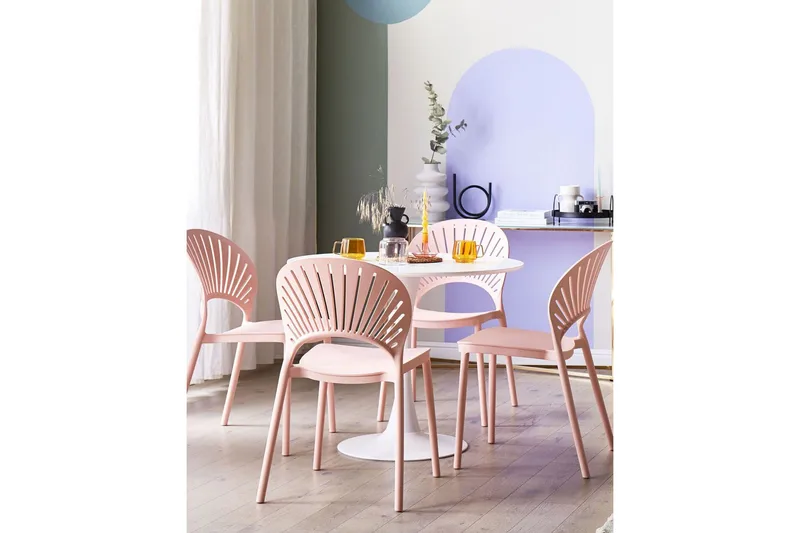 Casarano Matstol Utomhus - Rosa - Utemöbler - Balkong - Balkongmöbler - Balkongstol