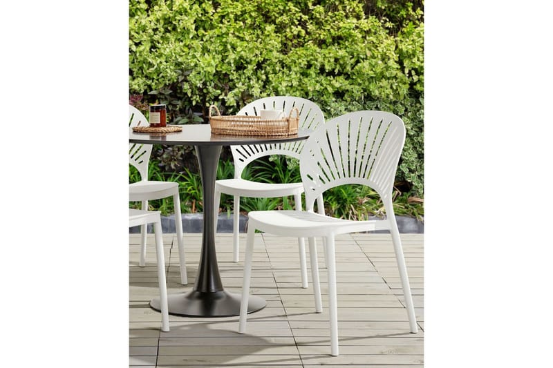 Casarano Matstol Utomhus - Vit - Utemöbler - Balkong - Balkongmöbler - Balkongstol