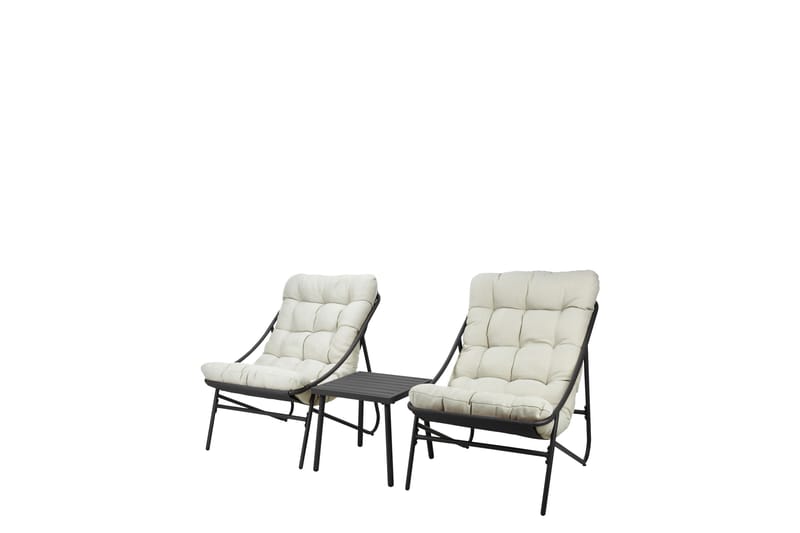 Cedarwick Caféset Utomhus - Beige - Utemöbler - Balkong - Balkongmöbler - Balkonggrupp & balkongset