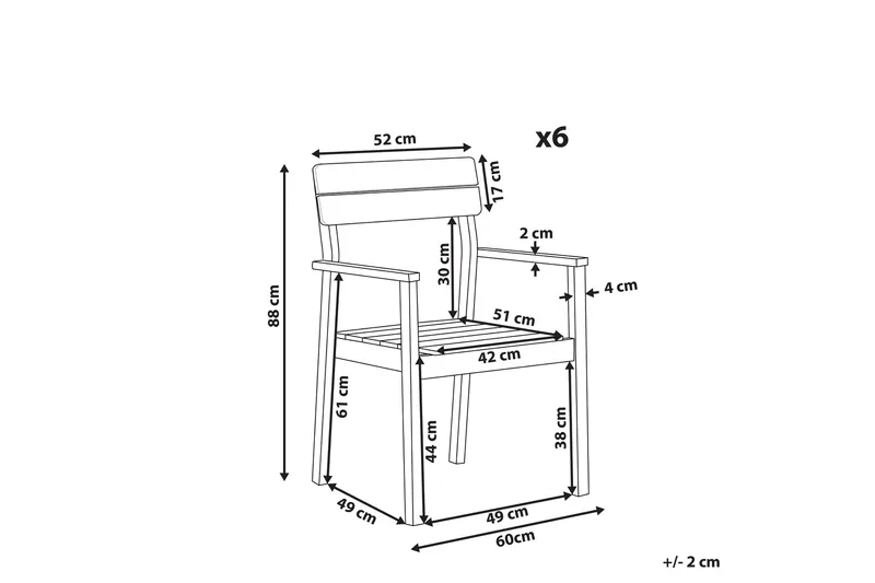 Cellino Karmstol Utomhus - Ljusbrun - Utemöbler - Balkong - Balkongmöbler - Balkongstol
