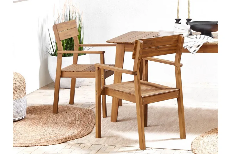 Cellino Karmstol Utomhus - Ljusbrun - Utemöbler - Balkong - Balkongmöbler - Balkongstol