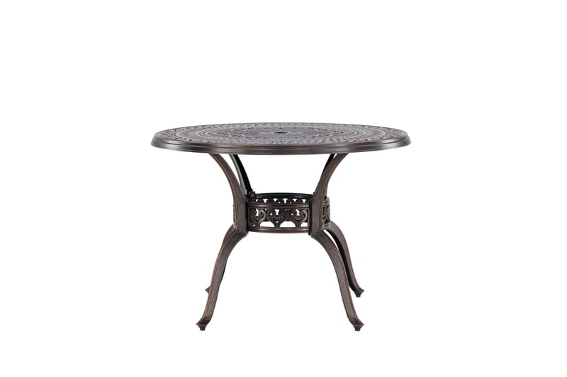 Coimbra Cafébord och Bistrobord Utomhus 100 cm Aluminium - Brun - Utemöbler - Balkong - Balkongmöbler - Balkongbord