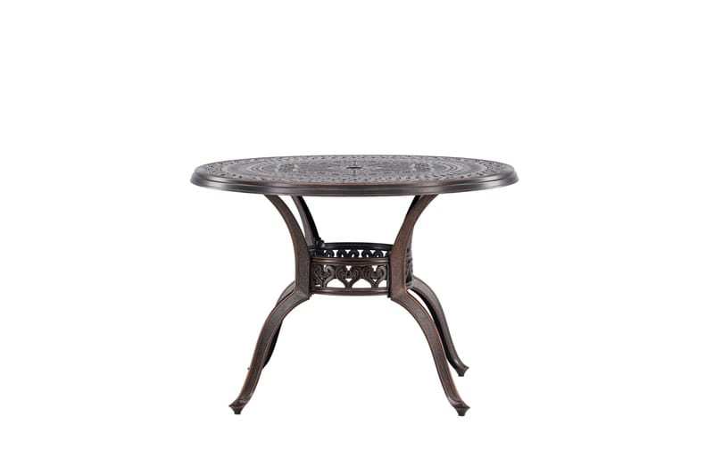 Coimbra Cafébord och Bistrobord Utomhus 100 cm Aluminium - Brun - Utemöbler - Balkong - Balkongmöbler - Balkongbord