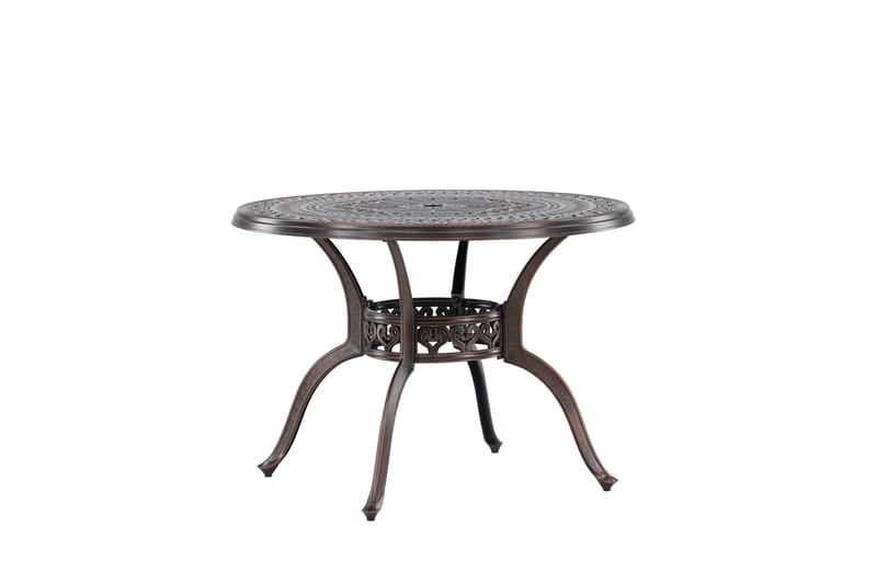 Coimbra Cafébord och Bistrobord Utomhus 100 cm Aluminium - Brun - Utemöbler - Balkong - Balkongmöbler - Balkongbord