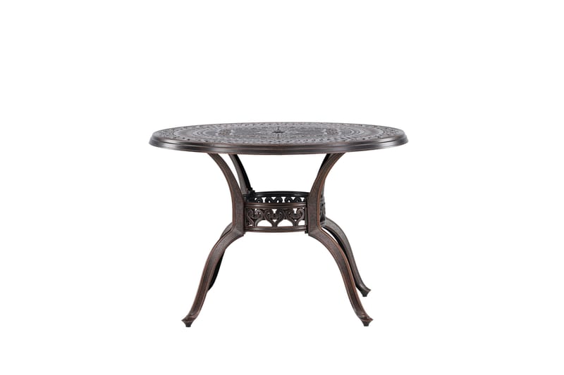 Coimbra Cafébord och Bistrobord Utomhus 100 cm Aluminium - Brun - Utemöbler - Balkong - Balkongmöbler - Balkongbord