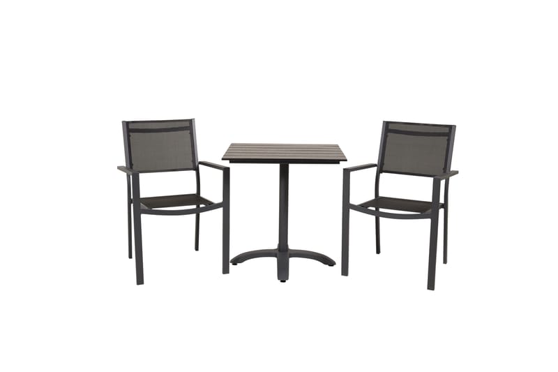Colorado Cafégrupp + Copacabana 4 Utestolar - Svart - Utemöbler - Balkong - Balkongmöbler - Balkonggrupp & balkongset