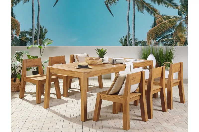 Coteto Matstol Utomhus - Ljusbrun - Utemöbler - Balkong - Balkongmöbler - Balkongstol