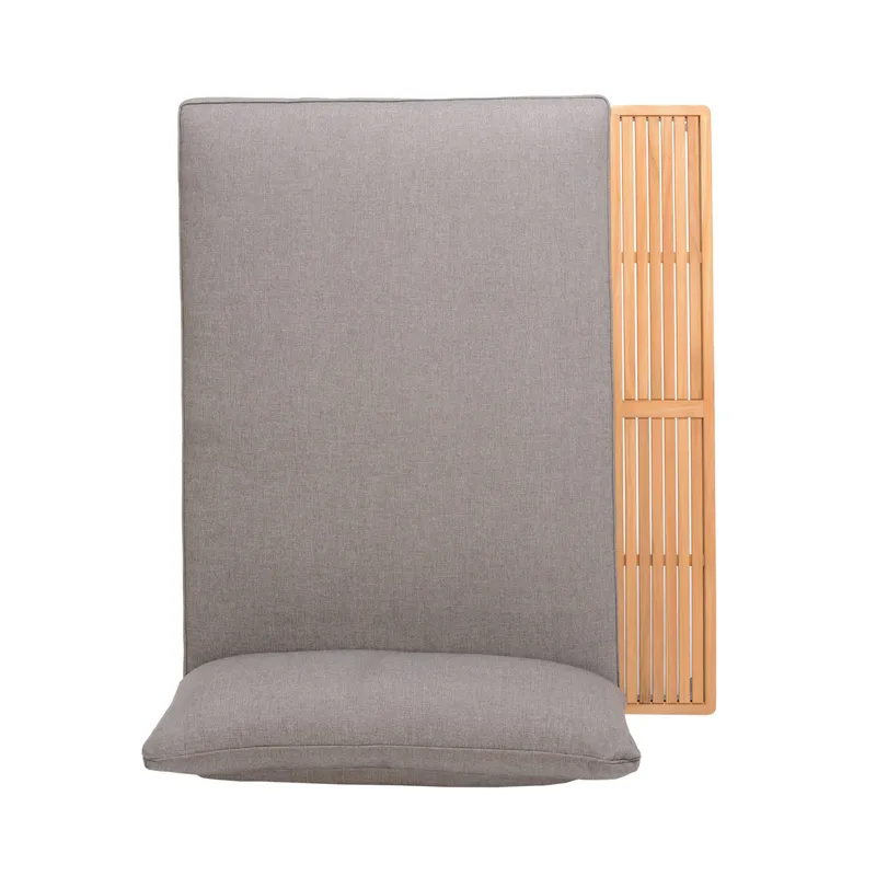 Dagbädd för utomhusbruk TOPAZ XL - Trä/grå - Utemöbler - Balkong - Balkongmöbler - Soffa balkong