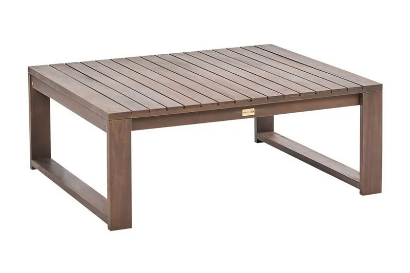 Des Moines Sidobord och Soffbord Utomhus 90 cm Trä, mörkbrun
