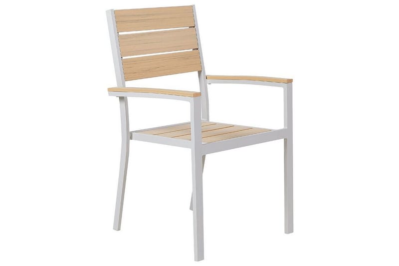 Edmundston Karmstol Utomhus 4 st - Beige/Vit - Utemöbler - Balkong - Balkongmöbler - Balkongstol