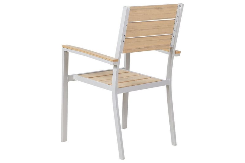 Edmundston Karmstol Utomhus 4 st - Beige/Vit - Utemöbler - Balkong - Balkongmöbler - Balkongstol