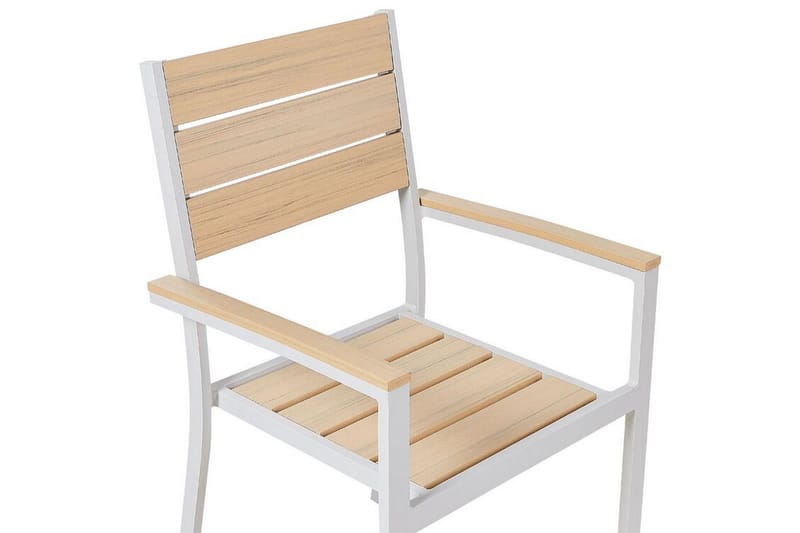 Edmundston Karmstol Utomhus 4 st - Beige/Vit - Utemöbler - Balkong - Balkongmöbler - Balkongstol