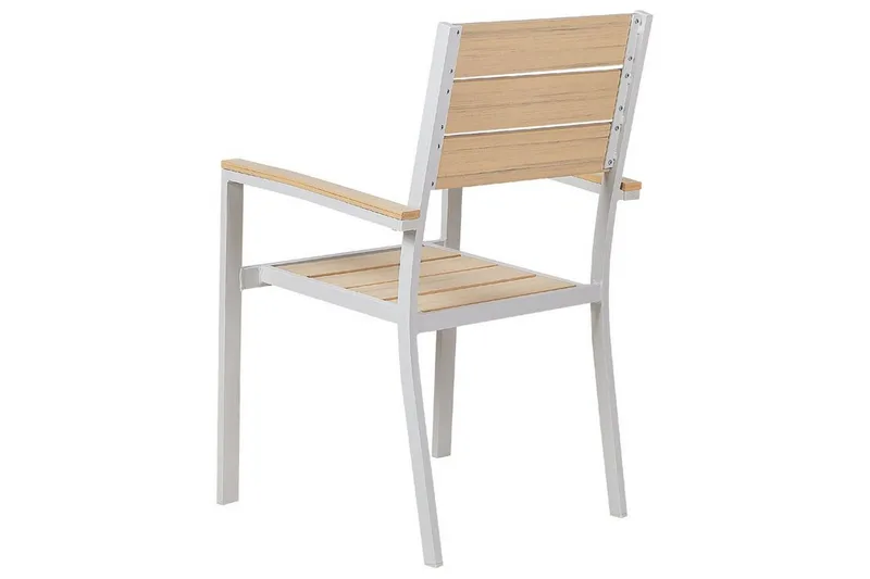 Edmundston Karmstol Utomhus - Beige/Vit - Utemöbler - Balkong - Balkongmöbler - Balkongstol