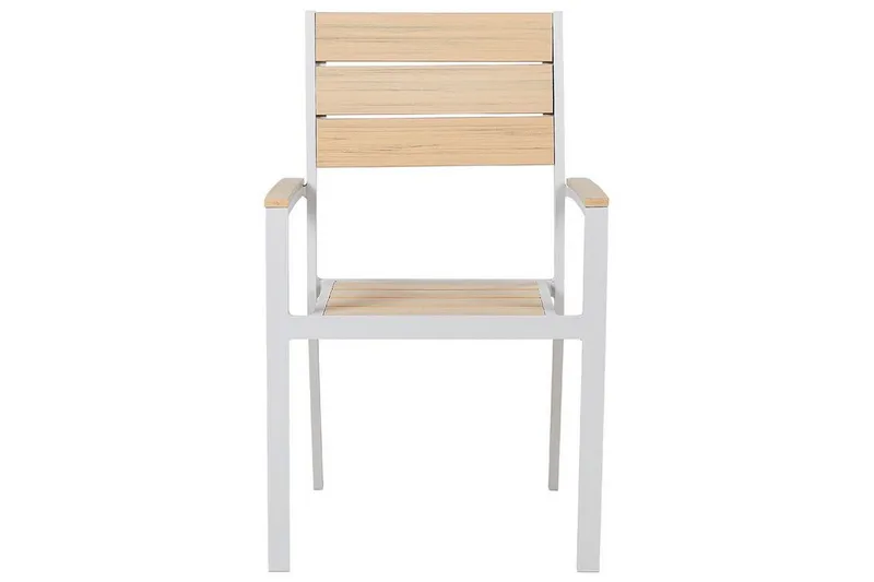 Edmundston Karmstol Utomhus - Beige/Vit - Utemöbler - Balkong - Balkongmöbler - Balkongstol