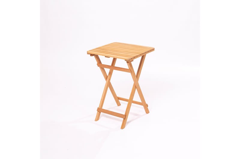 Emirhan Hopfällbart Cafébord och Kaffebord Utomhus 60 cm Trä, Brun