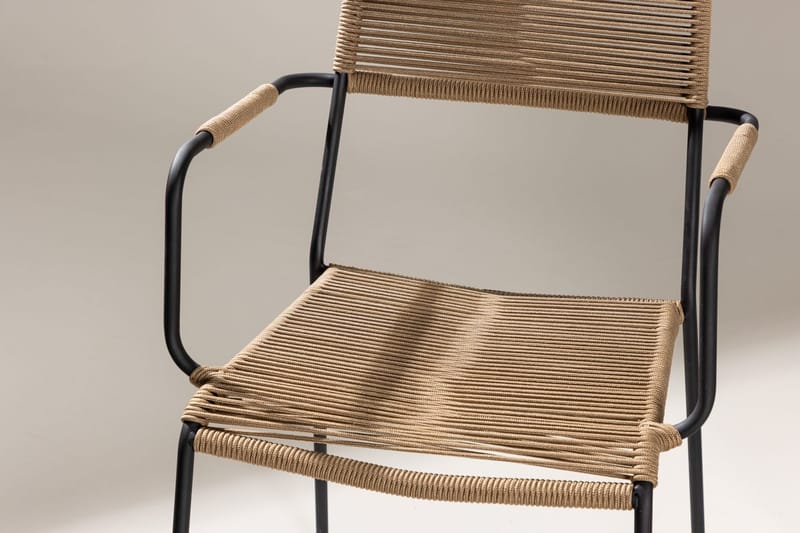 Fåtölj Lindos Utomhus - brun - Utemöbler - Balkong - Balkongmöbler - Balkongstol