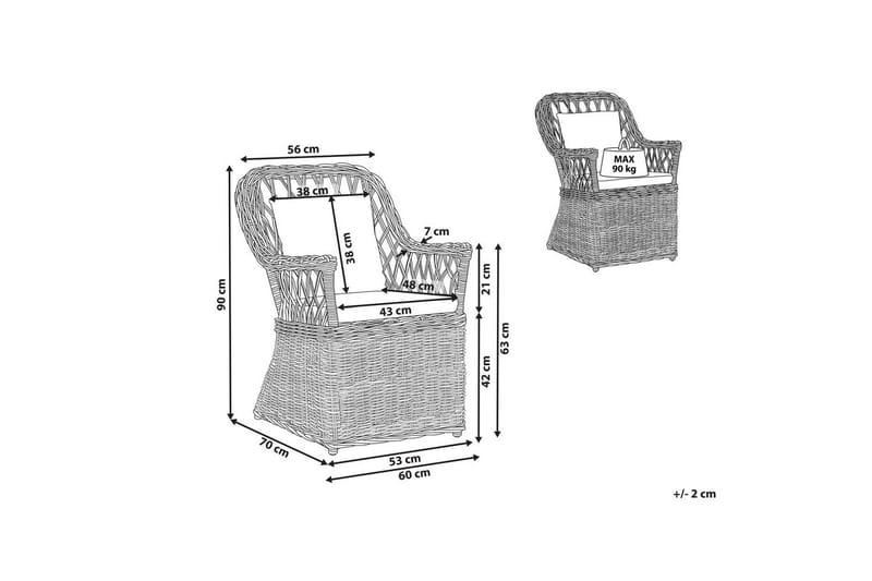 Fåtölj Maros - Utemöbler - Balkong - Balkongmöbler - Balkongstol