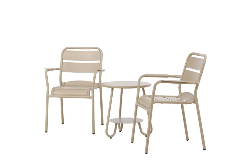 Faro Balkonggrupp 2-sits - Beige - Utemöbler - Balkong - Balkongmöbler - Balkonggrupp & balkongset