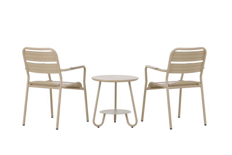 Faro Balkonggrupp 2-sits - Beige - Utemöbler - Balkong - Balkongmöbler - Balkonggrupp & balkongset