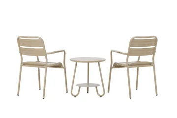 Faro Balkonggrupp 2-sits - Beige - Utemöbler - Balkong - Balkongmöbler - Balkonggrupp & balkongset