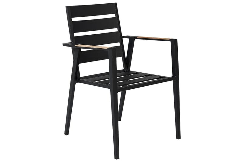 Fortify Karmstol Utomhus - Svart/Grå - Utemöbler - Balkong - Balkongmöbler - Balkongstol