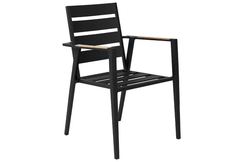 Fortify Karmstol Utomhus - Svart/Grå - Utemöbler - Balkong - Balkongmöbler - Balkongstol