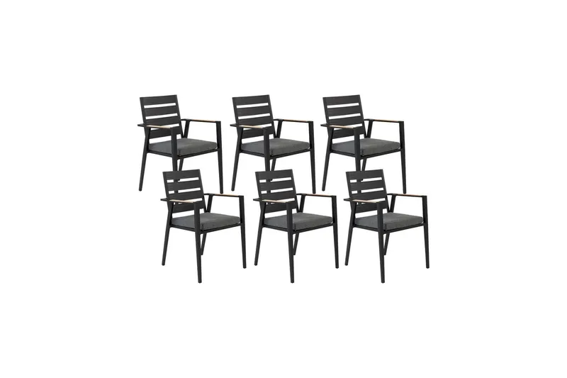 Fortify Karmstol Utomhus - Svart/Grå - Utemöbler - Balkong - Balkongmöbler - Balkongstol