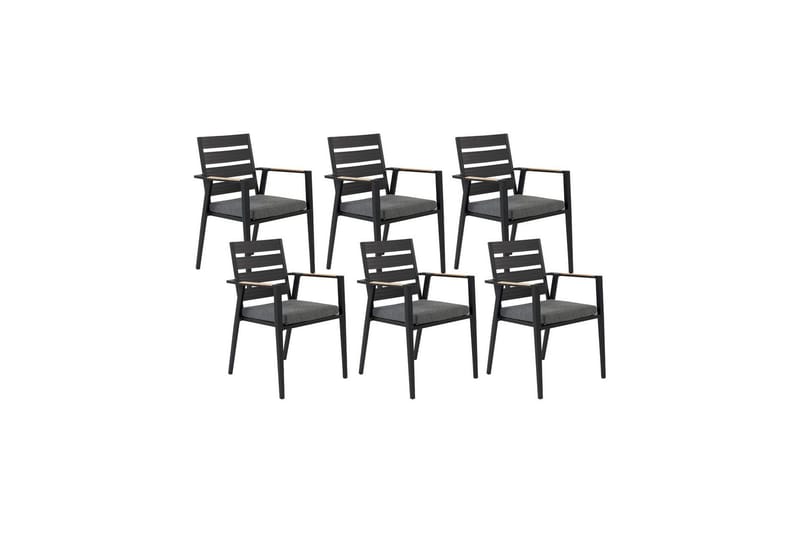 Fortify Karmstol Utomhus - Svart/Grå - Utemöbler - Balkong - Balkongmöbler - Balkongstol