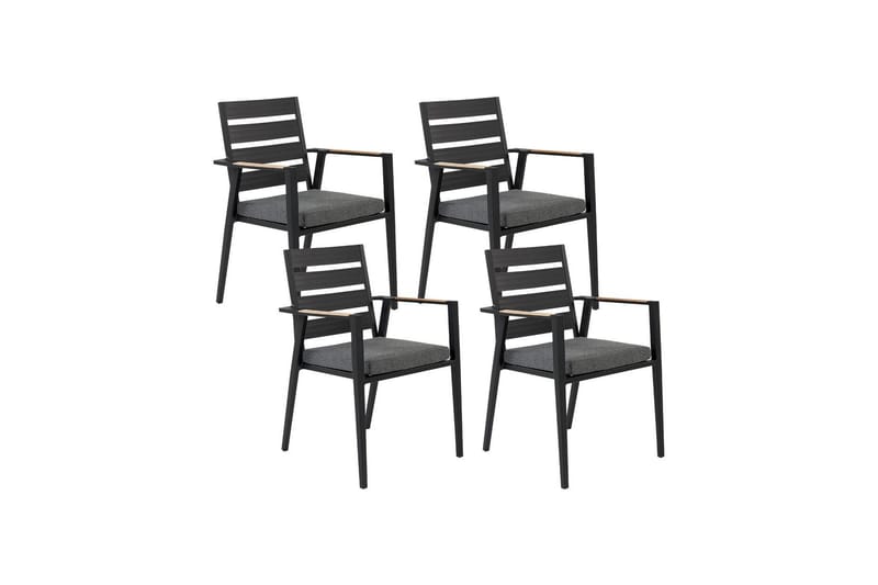 Fortify Karmstol Utomhus - Svart/Grå - Utemöbler - Balkong - Balkongmöbler - Balkongstol