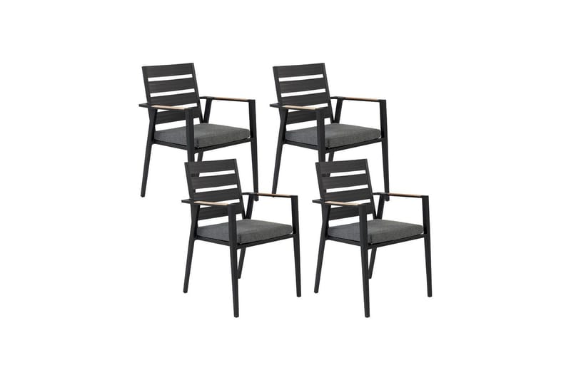 Fortify Karmstol Utomhus - Svart/Grå - Utemöbler - Balkong - Balkongmöbler - Balkongstol