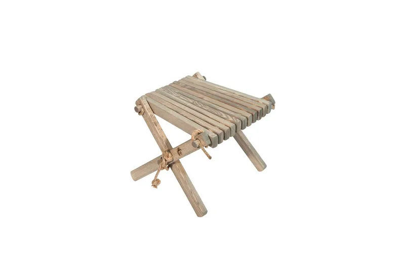 Fotpall EcoFurn Lilli Ask Oljad Grå - Ask Oljad Grå - Utemöbler - Balkong - Balkongmöbler - Balkongstol