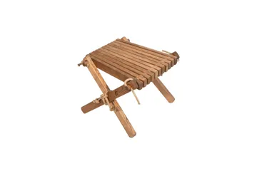 Fotpall EcoFurn Lilli Björk Oljad Brun