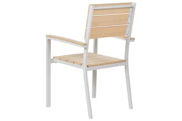 Grosseto Karmstol Utomhus - Beige/Vit - Utemöbler - Balkong - Balkongmöbler - Balkongstol